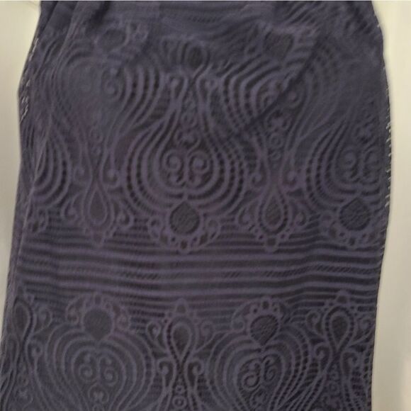 LOFT Plus Size Navy Blue Lace Sleeveless Blouse Womens Size 24 Tank Dressy - Picture 5 of 9